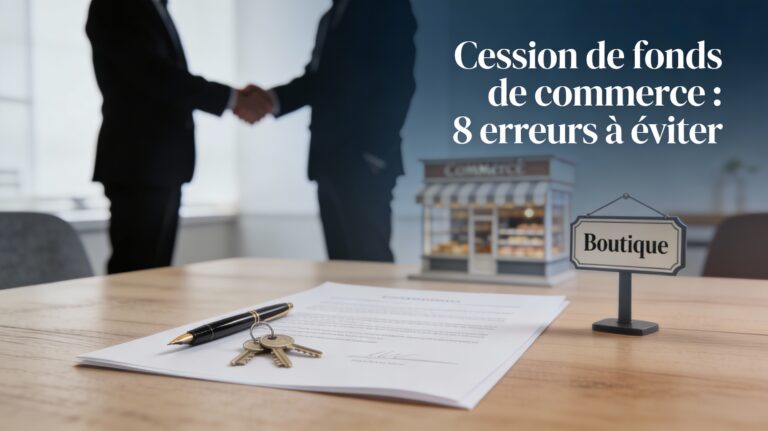 Cession de fonds de commerce 8 erreurs à éviter