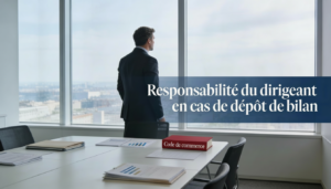 responsabilite du dirigeant en cas de depot de bilan