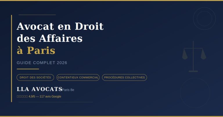 Avocat droit des affaires Paris - LLA Avocats - Cabinet Paris 8e